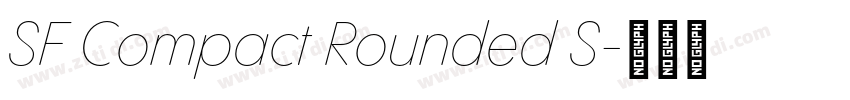 SF Compact Rounded S字体转换